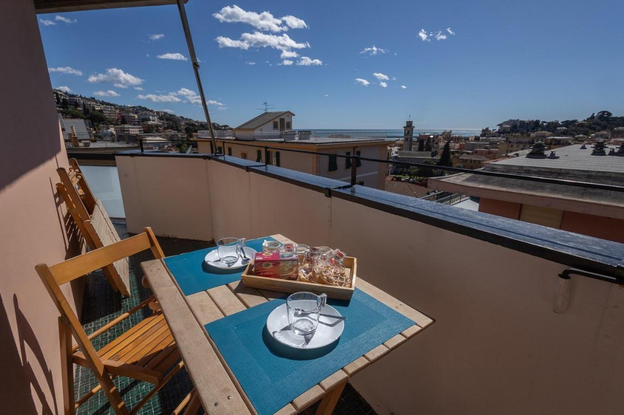 Casa Daniela - Terrazza Vista Mare Super Centrale Rapallo Exteriör bild